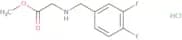 Methyl 2-{[(3,4-difluorophenyl)methyl]amino}acetate hydrochloride
