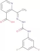 2-[N-[(3,5-Difluorophenyl)carbamoylamino]-C-methylcarbonimidoyl]pyridine-3-carboxylic acid