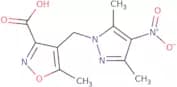 4-[(3,5-Dimethyl-4-nitro-1H-pyrazol-1-yl)methyl]-5-methylisoxazole-3-carboxylic acid