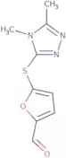 5-[(4,5-Dimethyl-4H-1,2,4-triazol-3-yl)thio]-2-furaldehyde