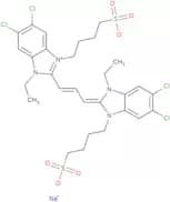 5,6-Dichloro-1-ethyl-3-sulfobutyl-2-(3-(5,6-dichloro-1-ethyl-3-sulfobutylbenzimidazolinylidene-1-p…
