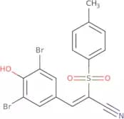 3-(3,5-dibromo-4-hydroxyphenyl)-2-((4-methylphenyl)sulfonyl)prop-2-enenitrile