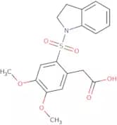 2-(4,5-Dimethoxy-2-(indolin-1-ylsulfonyl)phenyl)acetic acid