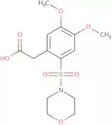 2-(4,5-dimethoxy-2-(morpholin-4-ylsulfonyl)phenyl)acetic acid