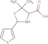 5,5-dimethyl-2-(3-thienyl)-1,3-thiazolidine-4-carboxylic acid