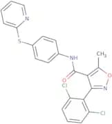 (3-(2,6-dichlorophenyl)-5-methylisoxazol-4-yl)-N-(4-(2-pyridylthio)phenyl)formamide