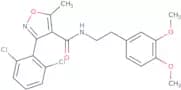 (3-(2,6-dichlorophenyl)-5-methylisoxazol-4-yl)-N-(2-(3,4-dimethoxyphenyl)ethyl)formamide