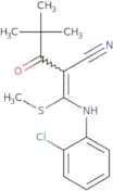 2-(2,2-dimethylpropanoyl)-3-((2-chlorophenyl)amino)-3-methylthioprop-2-enenitrile