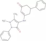 2,3-dimethyl-4-((3-oxo-5-phenylcyclohex-1-enyl)amino)-1-phenyl-3-pyrazolin-5-one