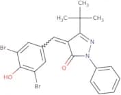 4-((3,5-dibromo-4-hydroxyphenyl)methylene)-3-(tert-butyl)-1-phenyl-2-pyrazolin-5-one