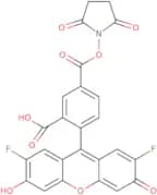2',7'-Difluoro-3',6'-dihydroxy-3-oxospiro[isobenzofuran-1(3H),9'-[9H]xanthene]-5-carboxylic acid 2…