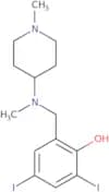 2,4-Diiodo-6-{[methyl(1-methylpiperidin-4-yl)amino]methyl}phenol oxalate