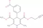 1,4-Dihydro-2,6-dimethyl-4-(3-nitrophenyl)-3,5-pyridinedicarboxylic acid 3-(2-cyanoethyl) 5-methyl…