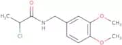 2-Chloro-N-[(3,4-dimethoxyphenyl)methyl]propanamide
