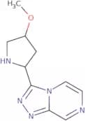 4-Methoxy-2-{[1,2,4]triazolo[4,3-a]pyrazin-3-yl}pyrrolidine