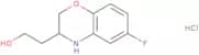 2-(6-Fluoro-3,4-dihydro-2H-1,4-benzoxazin-3-yl)ethan-1-ol hydrochloride