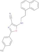 2-(4-Methylphenyl)-5-{[2-(naphthalen-1-yl)ethyl]amino}-1,3-oxazole-4-carbonitrile