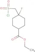 Ethyl 4-[(chlorosulfonyl)methyl]-4-fluorocyclohexane-1-carboxylate