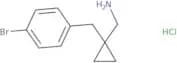 {1-[(4-Bromophenyl)methyl]cyclopropyl}methanamine hydrochloride