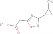 2-[3-(2-methylcyclopropyl)-1,2,4-oxadiazol-5-yl]acetate lithium (I)