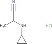 2-(Cyclopropylamino)propanenitrile hydrochloride