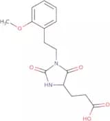 3-{1-[2-(2-Methoxyphenyl)ethyl]-2,5-dioxoimidazolidin-4-yl}propanoic acid