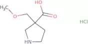 3-(Methoxymethyl)pyrrolidine-3-carboxylic acid hydrochloride
