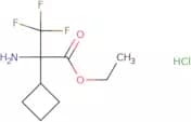 Ethyl 2-amino-2-cyclobutyl-3,3,3-trifluoropropanoate hydrochloride