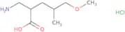 2-(Aminomethyl)-5-methoxy-4-methylpentanoic acid hydrochloride