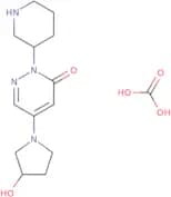 Carbonic acid 5-(3-hydroxypyrrolidin-1-yl)-2-piperidin-3-ylpyridazin-3-one