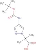 2-(4-{[(tert-Butoxy)carbonyl]amino}-1H-pyrazol-1-yl)-2-methylpropanoic acid