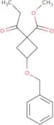 Methyl 3-(benzyloxy)-1-propanoylcyclobutane-1-carboxylate