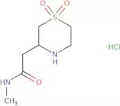2-(1,1-Dioxo-1λ⁶-thiomorpholin-3-yl)-N-methylacetamide hydrochloride