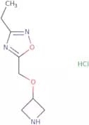 5-[(Azetidin-3-yloxy)methyl]-3-ethyl-1,2,4-oxadiazole hydrochloride