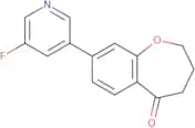 8-(5-Fluoropyridin-3-yl)-2,3,4,5-tetrahydro-1-benzoxepin-5-one