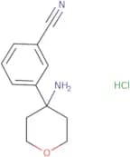 3-(4-Aminooxan-4-yl)benzonitrile hydrochloride