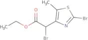 Ethyl 2-bromo-2-(2-bromo-5-methyl-1,3-thiazol-4-yl)acetate