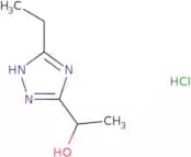 1-(5-Ethyl-1H-1,2,4-triazol-3-yl)ethan-1-ol hydrochloride