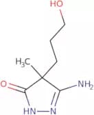 3-Amino-4-(3-hydroxypropyl)-4-methyl-4,5-dihydro-1H-pyrazol-5-one