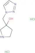 3-[(1H-1,2,3-Triazol-1-yl)methyl]pyrrolidin-3-ol dihydrochloride