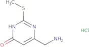 6-(Aminomethyl)-2-(methylsulfanyl)-1,4-dihydropyrimidin-4-one hydrochloride