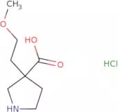 3-(2-Methoxyethyl)pyrrolidine-3-carboxylic acid hydrochloride