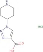 1-(Piperidin-4-yl)-1H-1,2,3-triazole-4-carboxylic acid hydrochloride