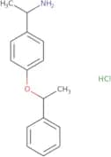 1-[4-(1-Phenylethoxy)phenyl]ethan-1-amine hydrochloride