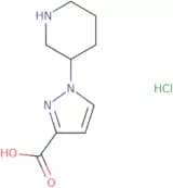 1-(Piperidin-3-yl)-1H-pyrazole-3-carboxylic acid hydrochloride