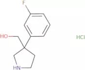 [3-(3-Fluorophenyl)pyrrolidin-3-yl]methanol hydrochloride