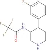 2,2,2-Trifluoro-N-[4-(3-fluorophenyl)piperidin-3-yl]acetamide
