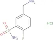 5-(Aminomethyl)-2-fluorobenzene-1-sulfonamide hydrochloride