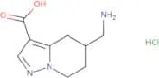 5-(Aminomethyl)-4H,5H,6H,7H-pyrazolo[1,5-a]pyridine-3-carboxylic acid hydrochloride