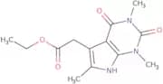 Ethyl (1,3,6-trimethyl-2,4-dioxo-2,3,4,7-tetrahydro-1H-pyrrolo[2,3-d]pyrimidin-5-yl)acetate